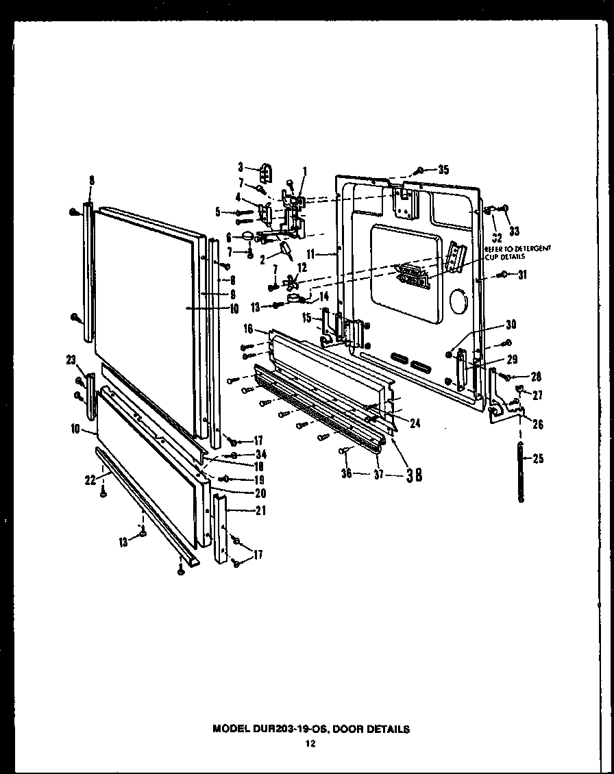 Caloric DCR225-1N-OS (dur203-19-os) diagram