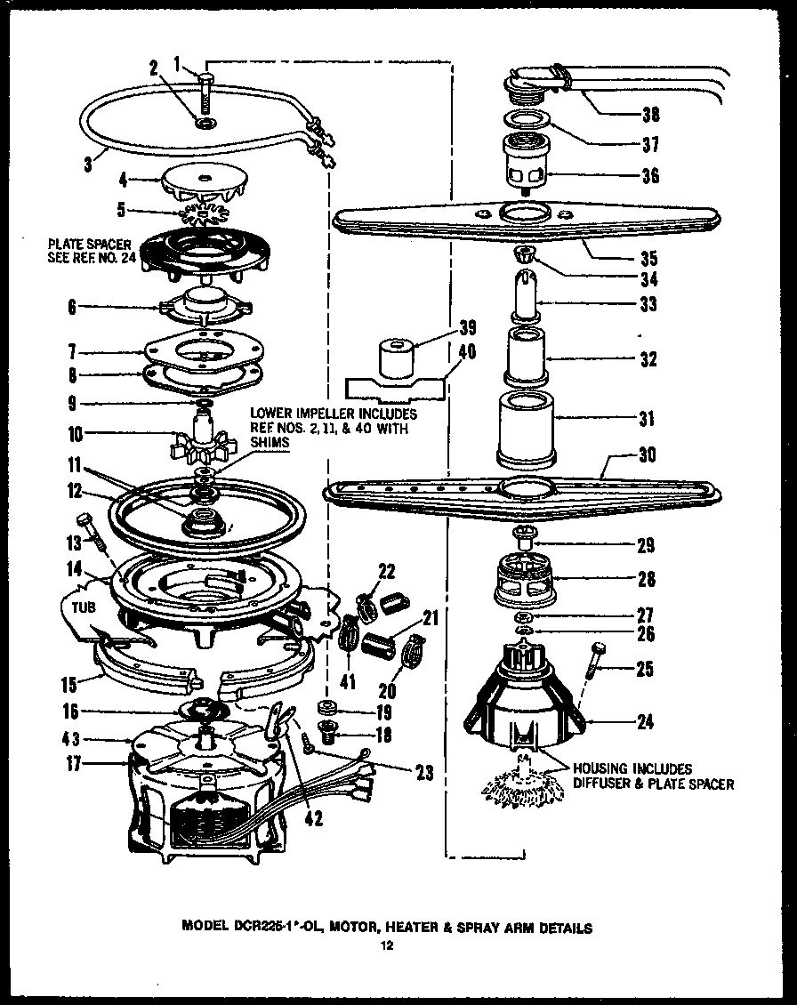 Caloric DCR-225-1C-OL motor (dcr-225-1a-ol) (dcr-225-1l-ol) (dcr-225-1h-ol) (dcr-225-1c-ol) (dcr-225-1w-ol) diagram