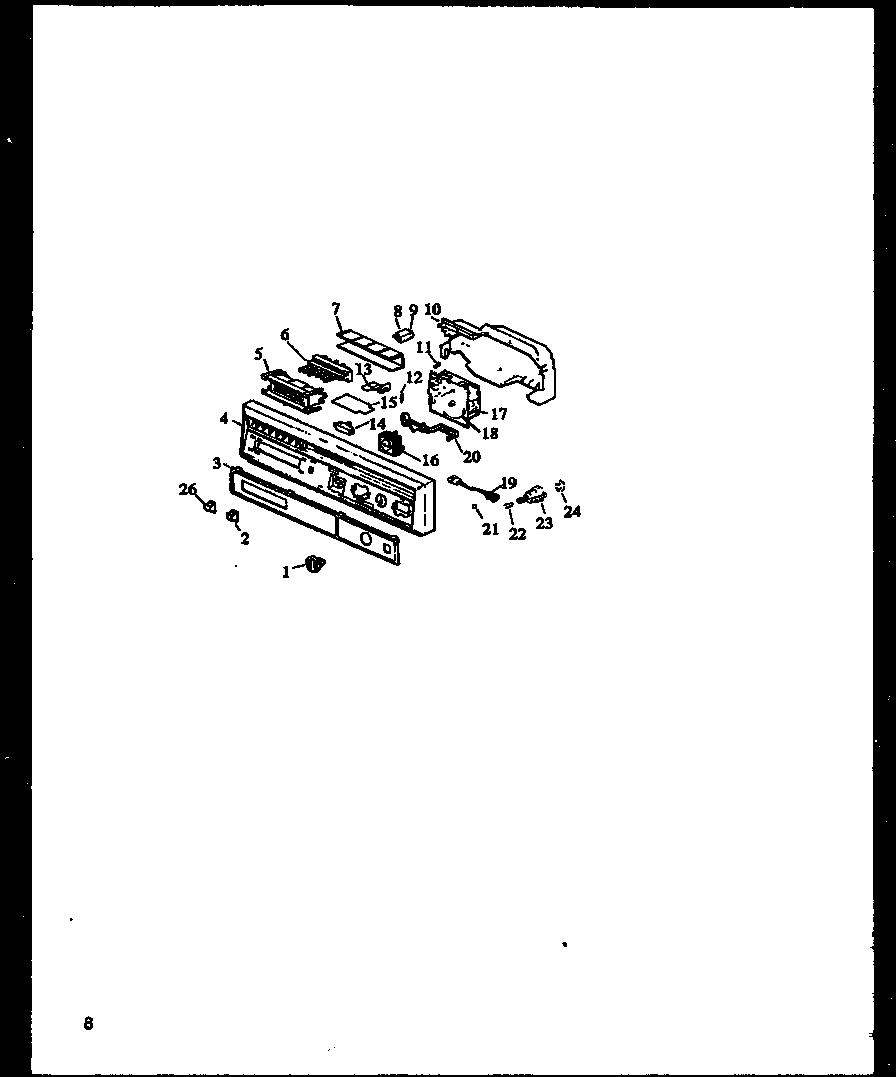 Amana DU6000BR/P1173704W escutcheon diagram