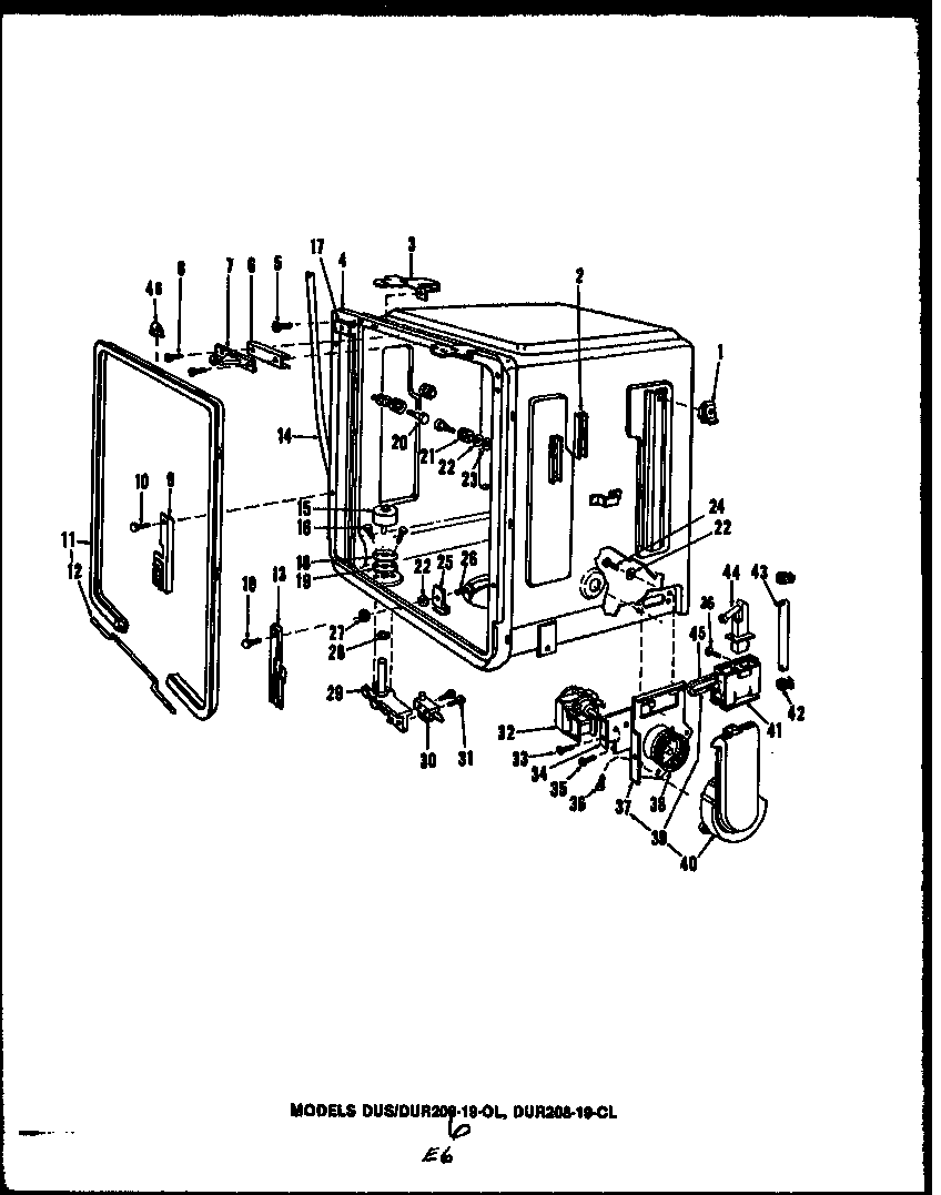 Caloric DUR208-19-OL (dus208-19) (dur208-19-ol) (dur208-19-cl) diagram