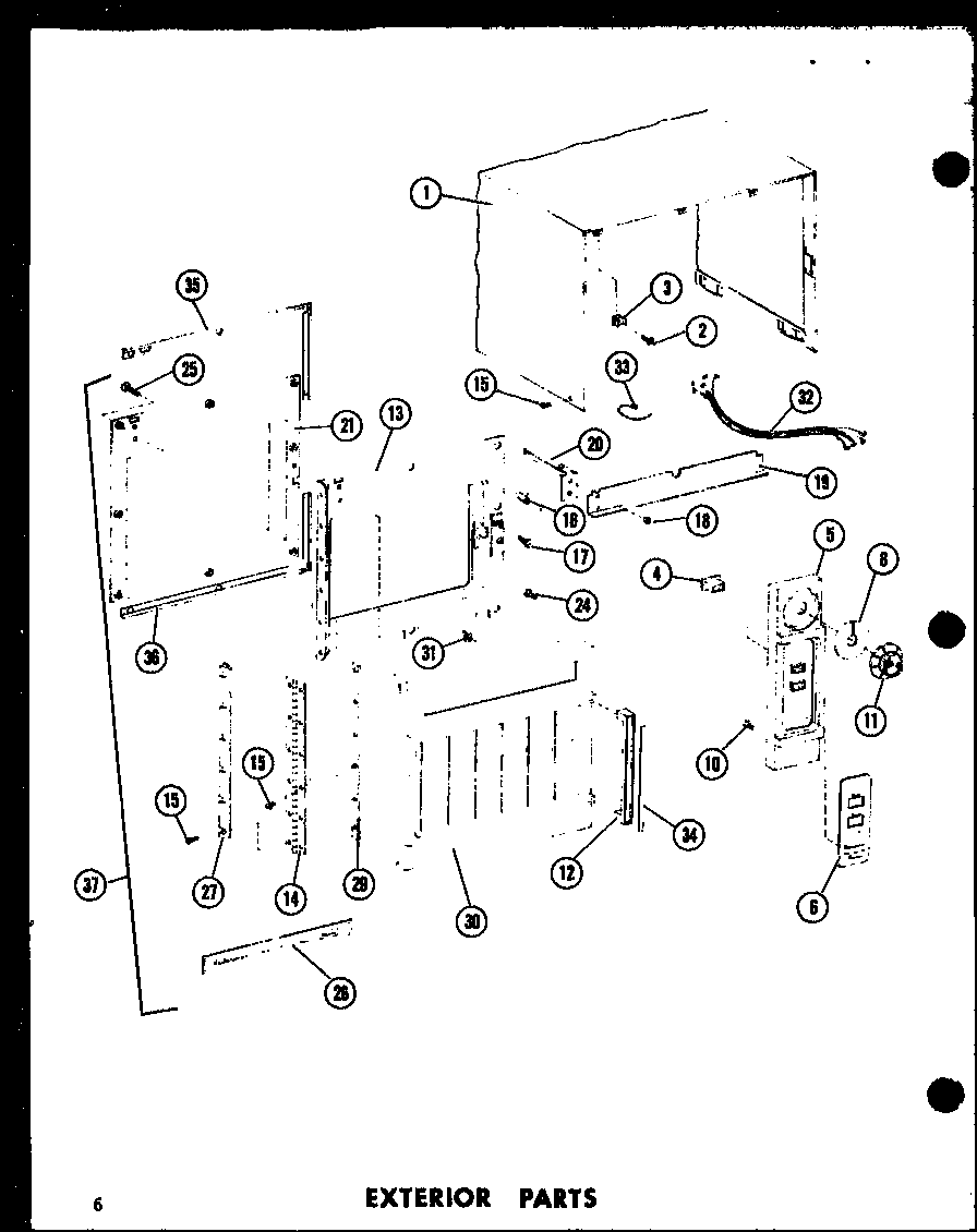Amana MR-1W/P72347-1M exterior parts diagram