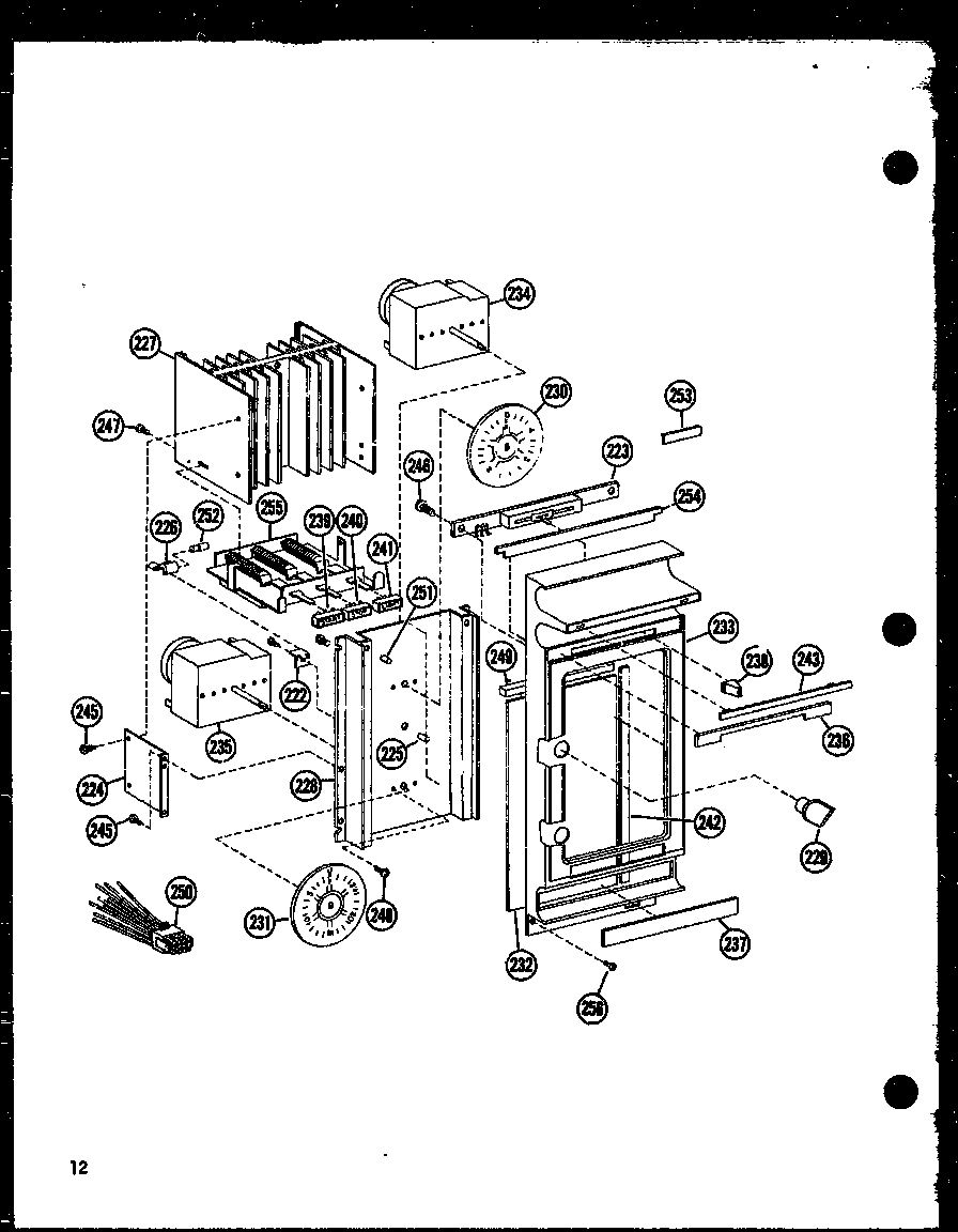 Amana RR7/P72582-3M controls diagram