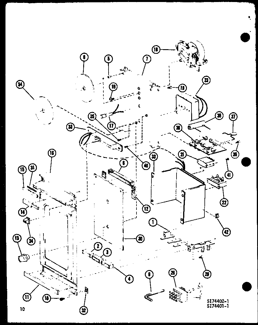 Amana RR-8B/P74365-2M timer diagram