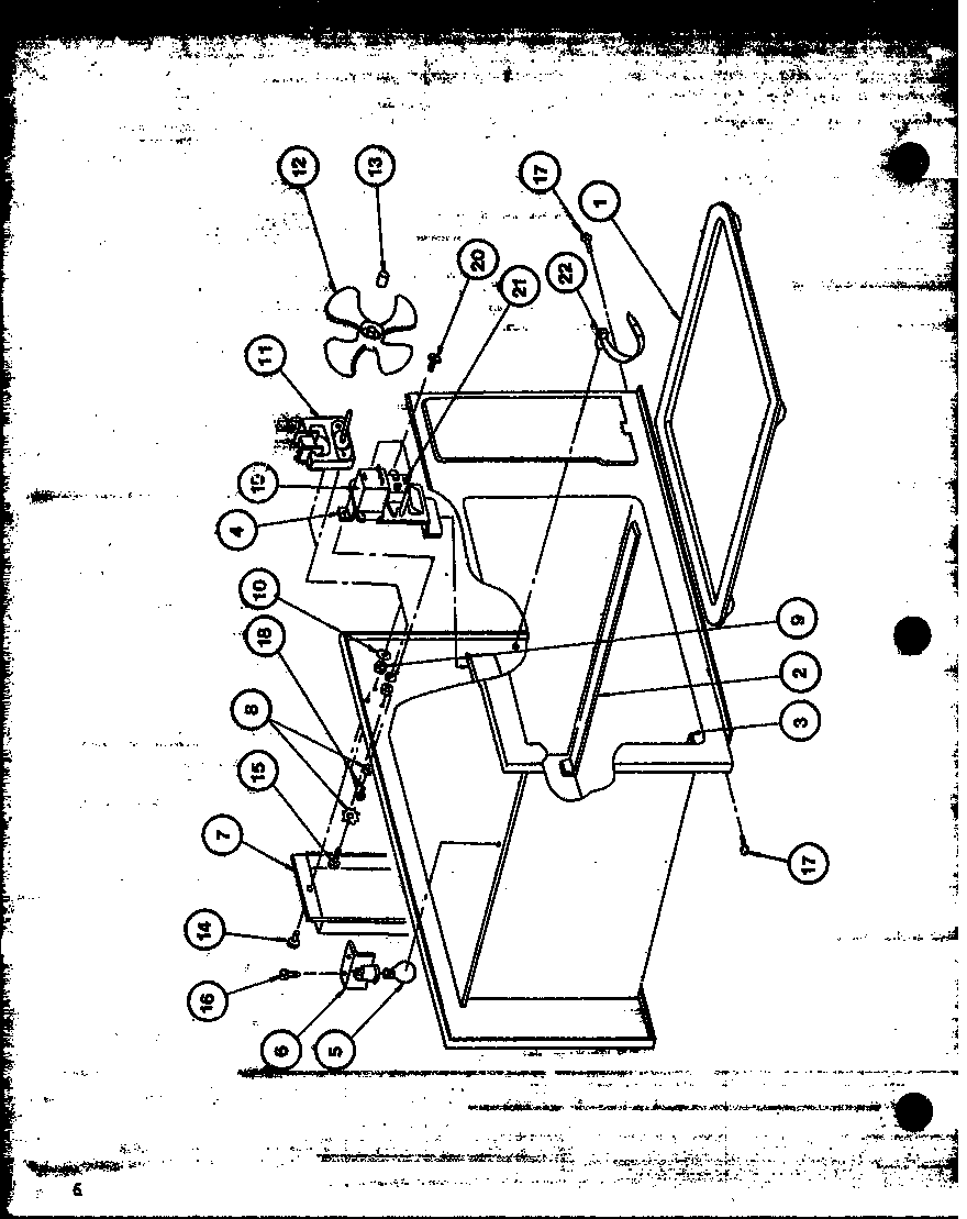 Amana ML-40/P76804-2M motor fan diagram