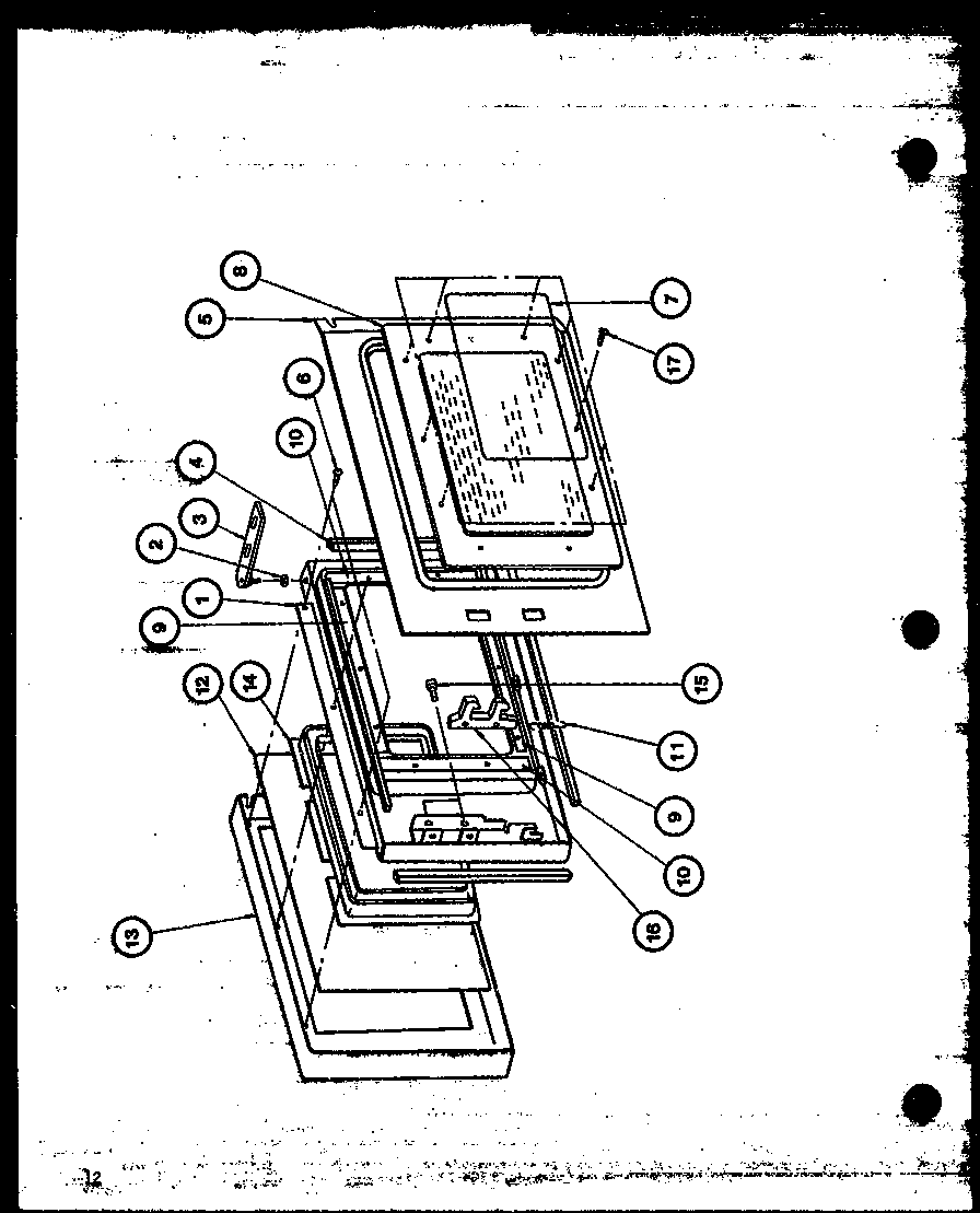 Amana ML-40/P76804-2M door diagram