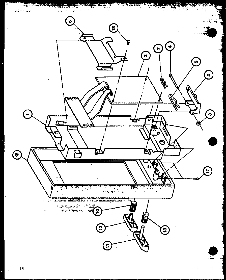 Amana ML-40/P76804-2M control panel diagram