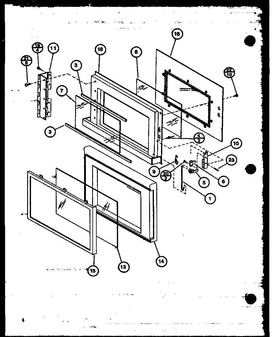 Amana RS10/P76695-1M door diagram
