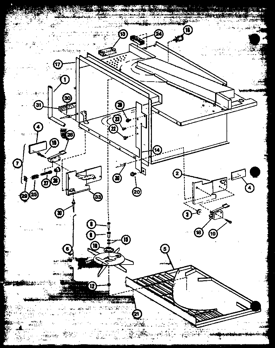 Amana RRL-10XA/P75594-5M antenna assembly diagram