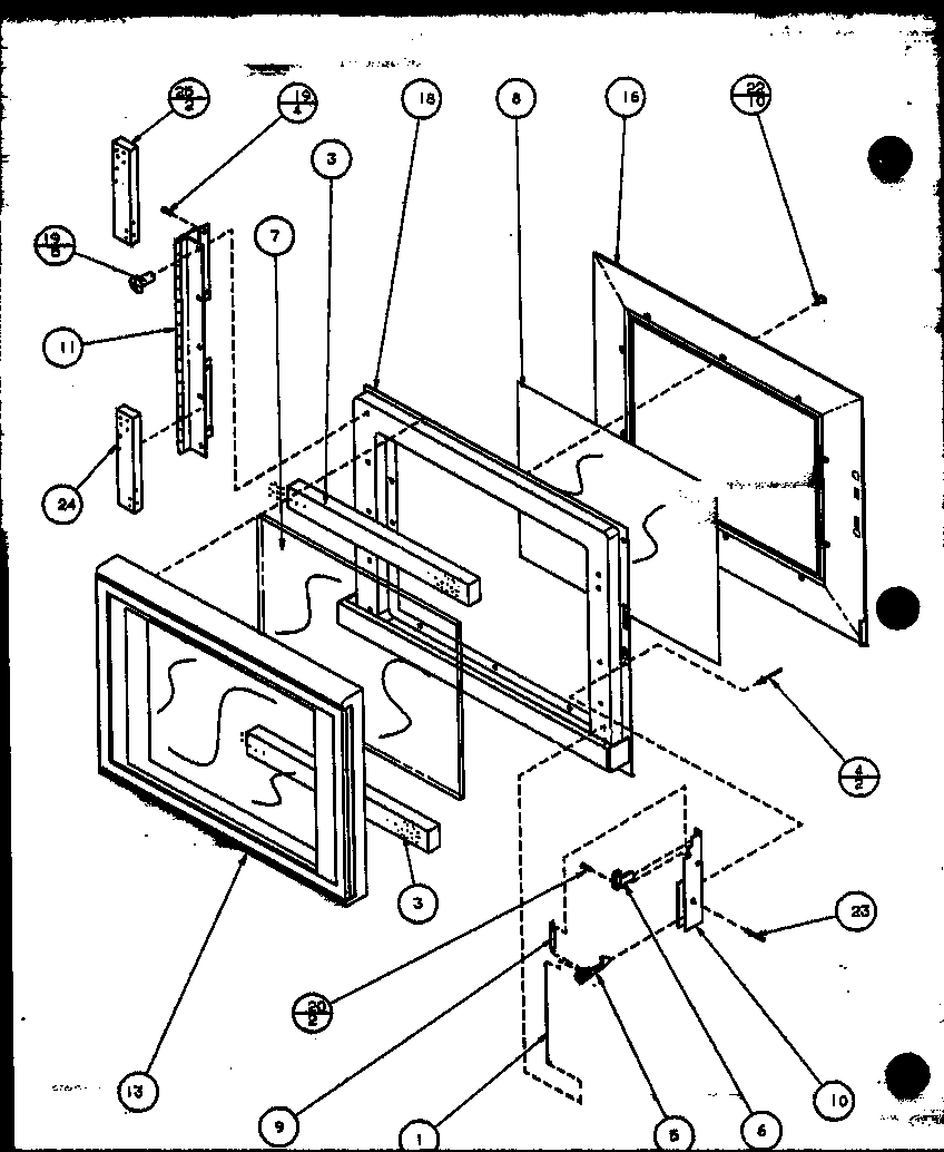 Amana RS415T/P1110405M door diagram