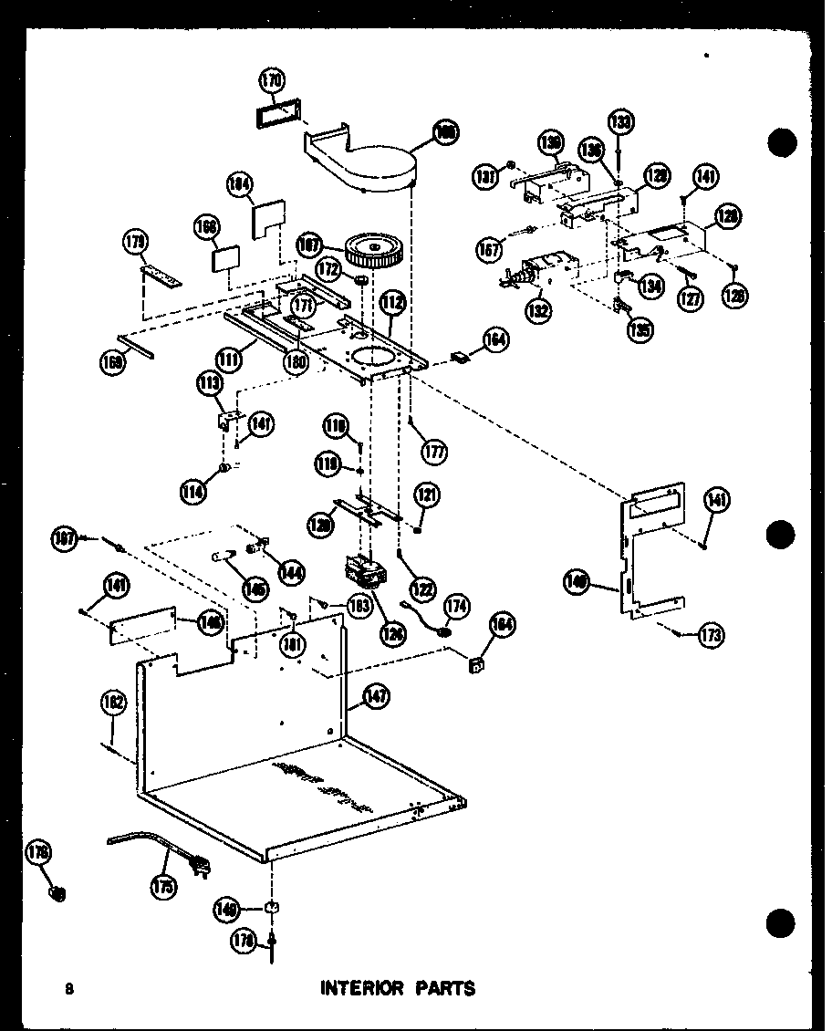 Amana RR-9/P73246-2M interior parts diagram