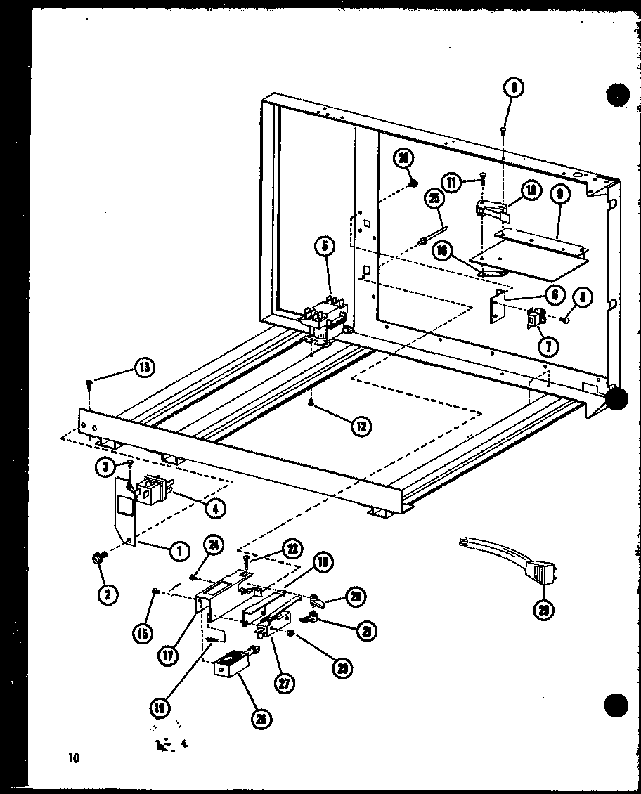 Amana R0-24-8/P73917-3M latches/hardware diagram