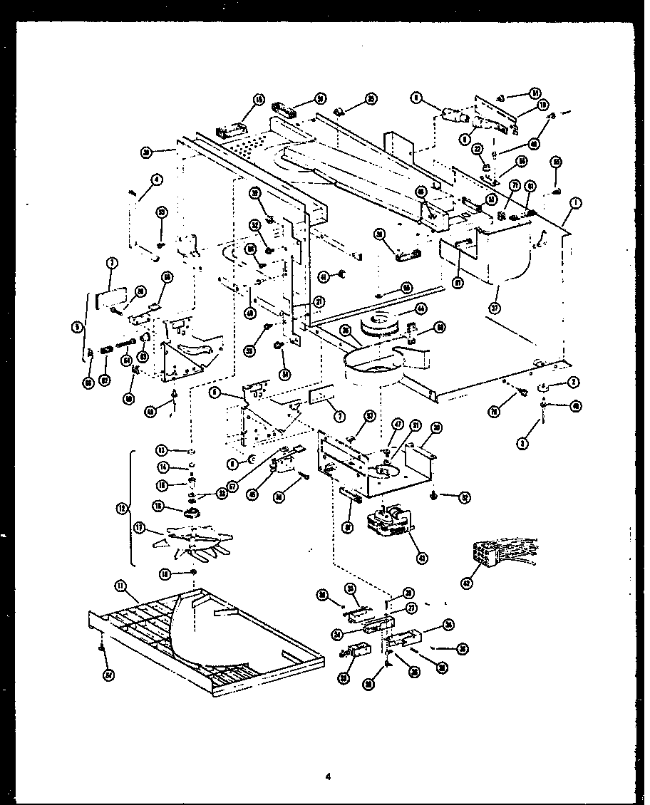 Caloric MPP228-10-0L antenna/blower diagram
