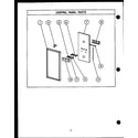 Caloric MWP211 control panel parts diagram