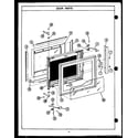 Caloric MWP211 door parts diagram