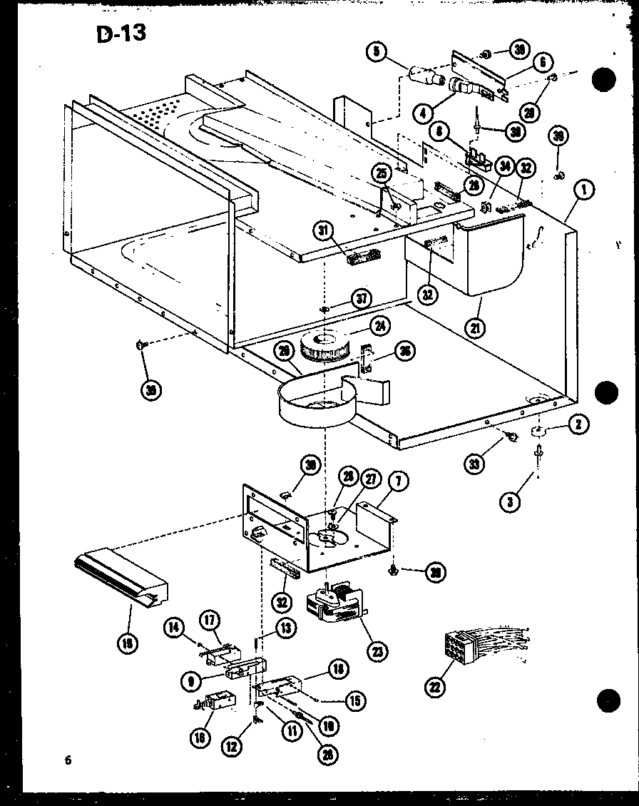 Amana RR-7B/P74364-5M blower/switch diagram