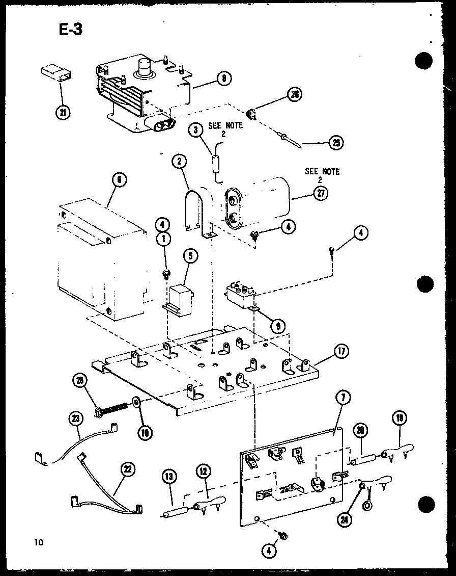 Amana RR-7B/P74364-5M resistor/capacitor diagram