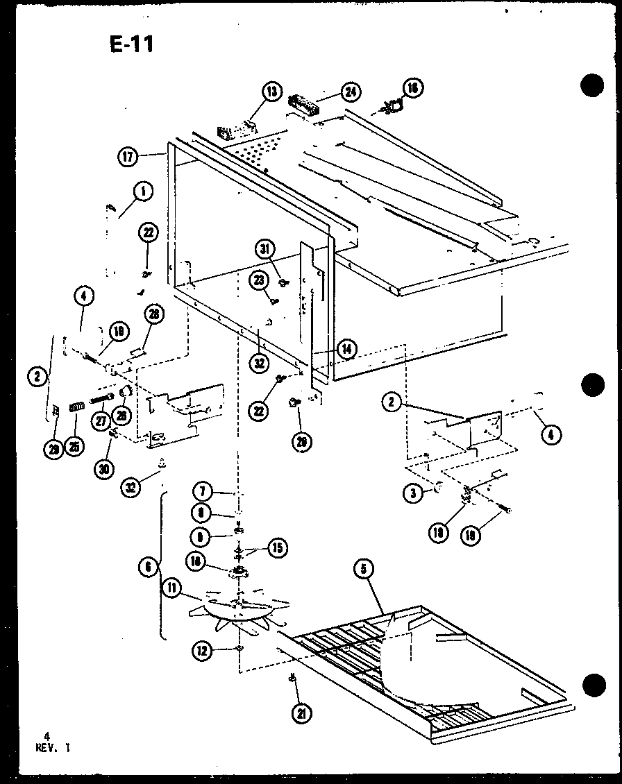 Amana RRL-8TC/P75532-1M antenna/hardware diagram