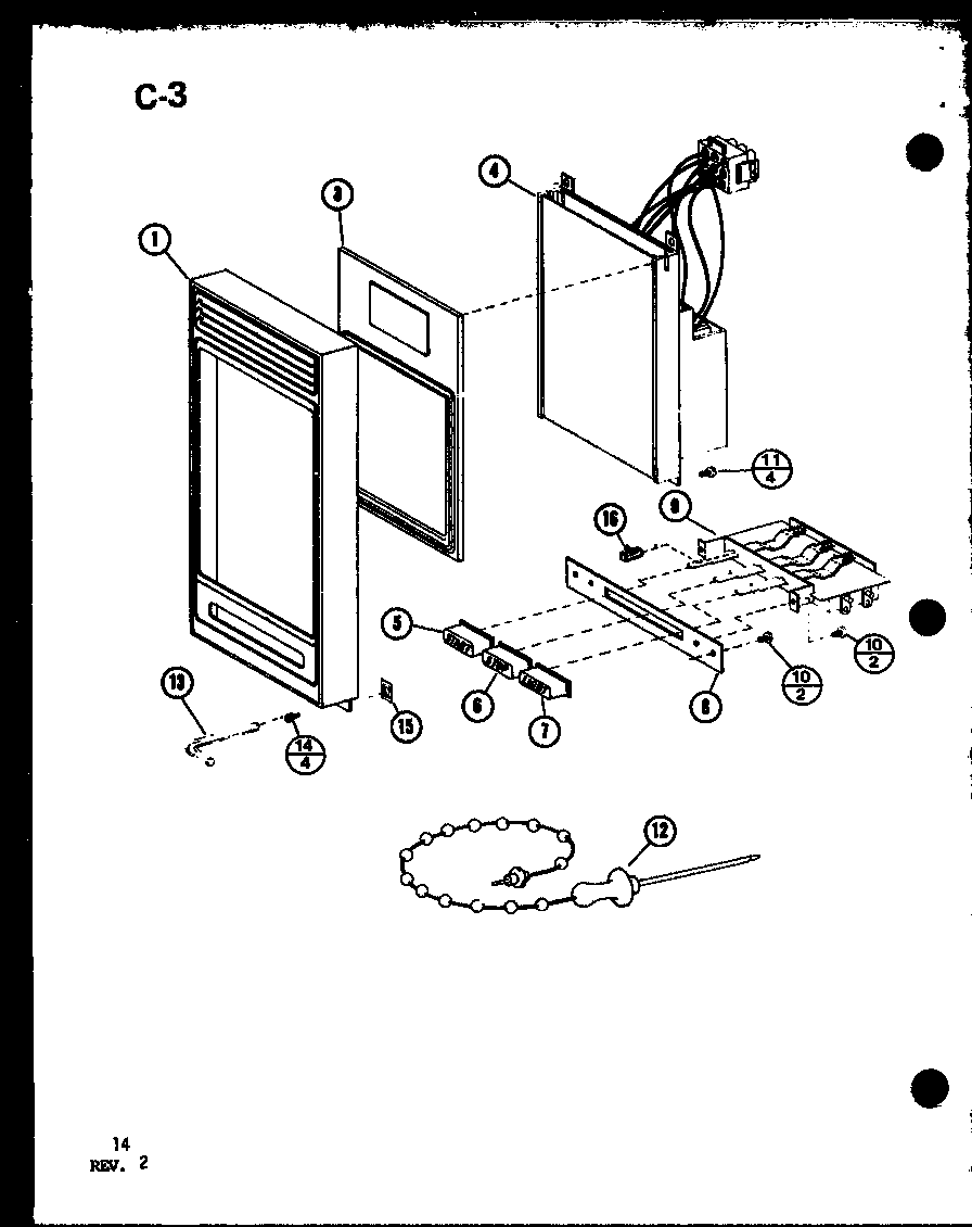 Amana RRL-9TC/P75533-3M timer diagram