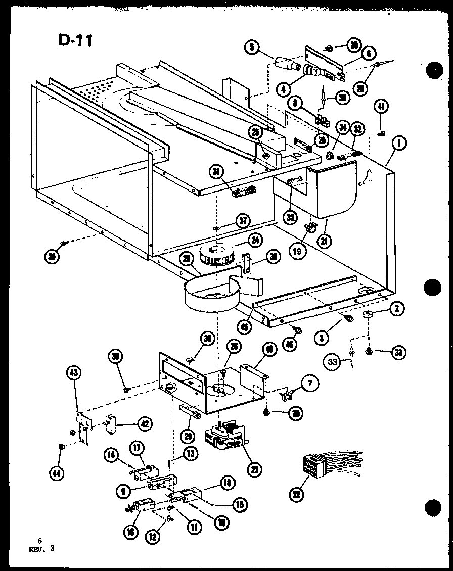Amana RRL-5C/P75590-1M blower/motor diagram