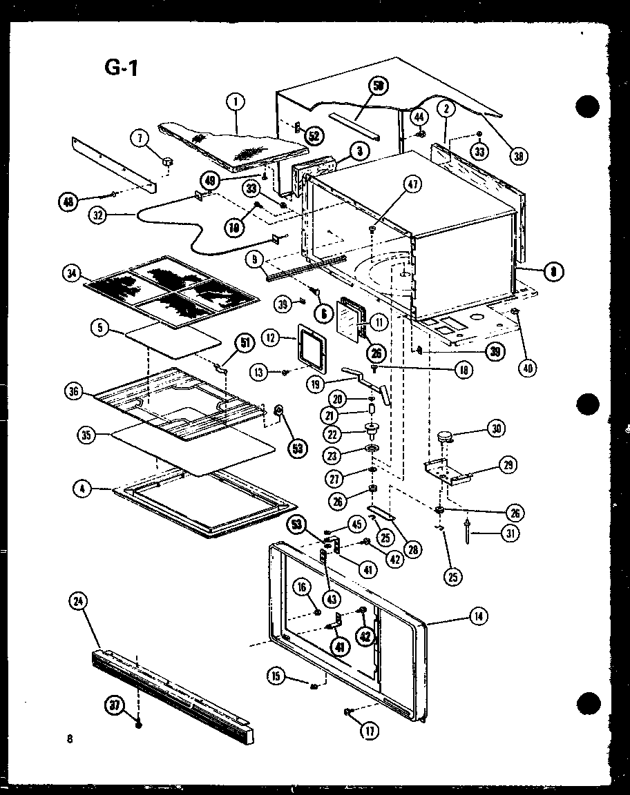 Amana RMC-20B/P74130-9M cabinet parts diagram