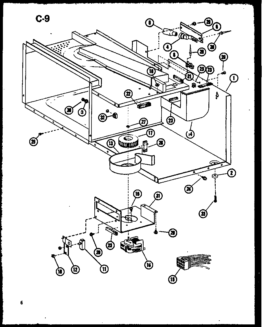 Amana RRL-10TD/P75594-3M switch/blower diagram