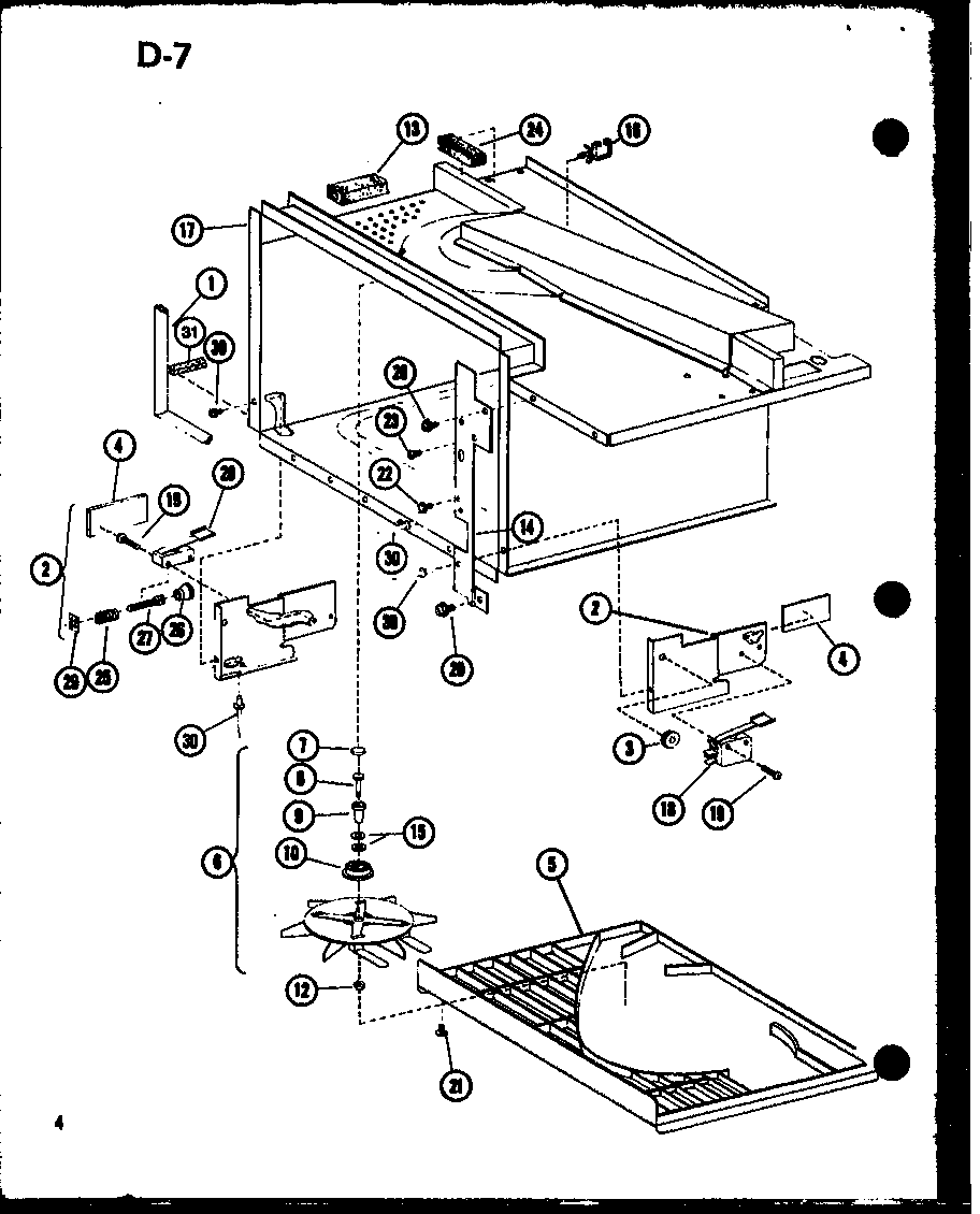 Amana RL-3/P75589-6M antenna/hardware diagram