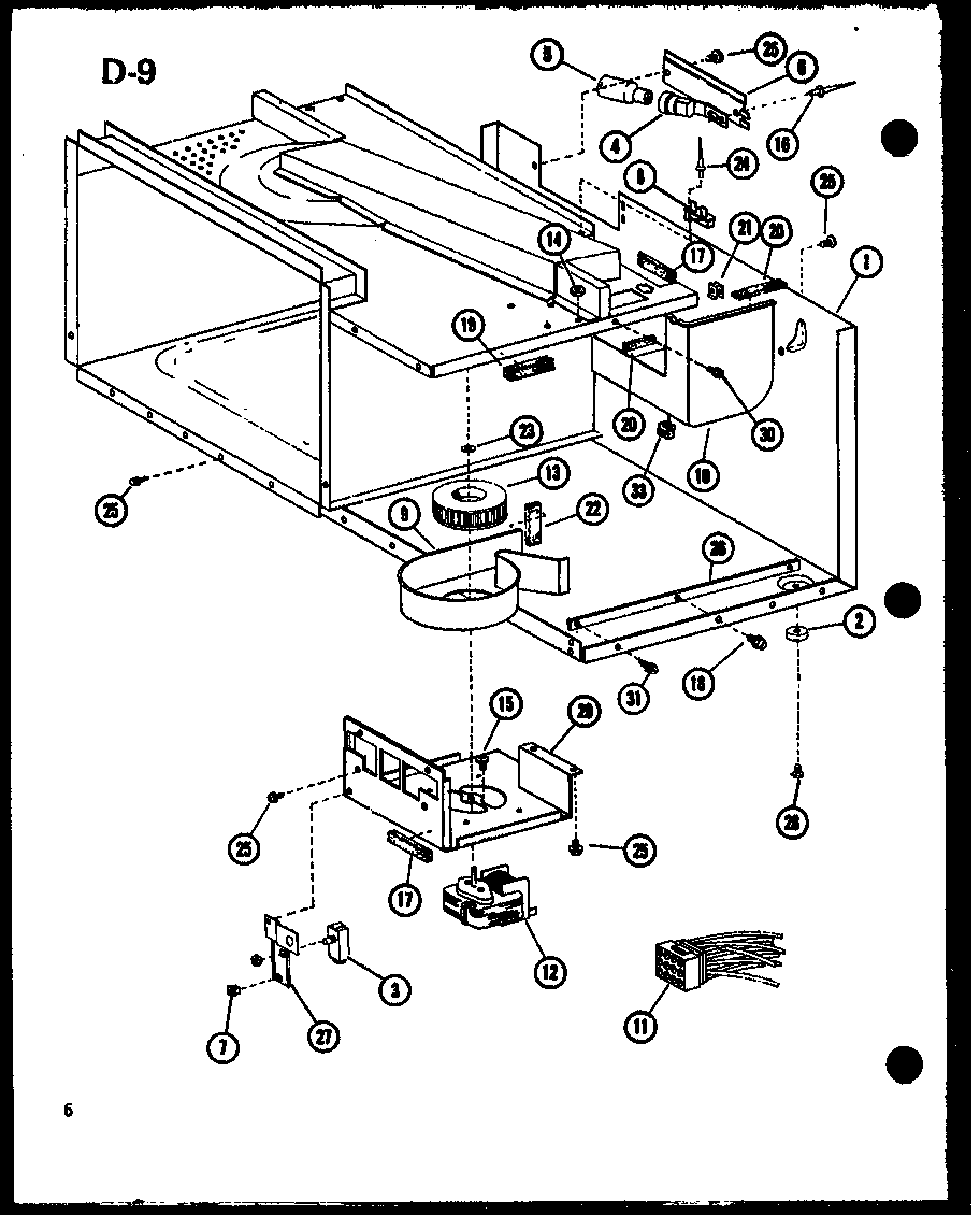 Amana RL-3/P75589-6M blower/wiring harness diagram