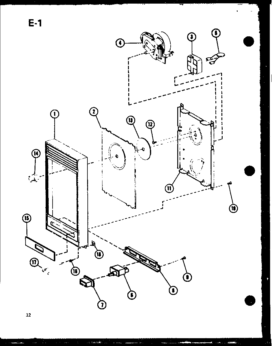 Amana RL-3/P75589-6M control panel diagram