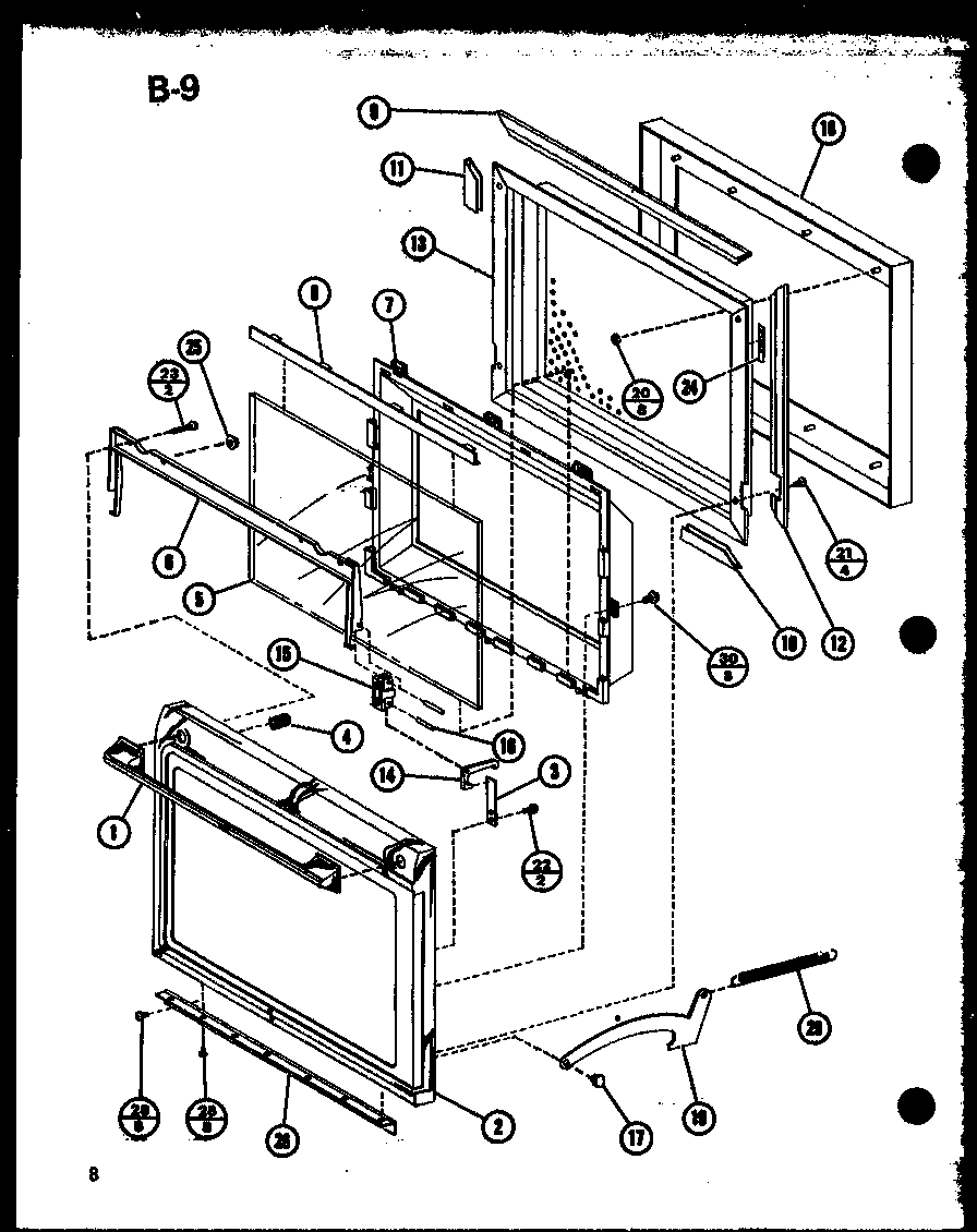 Amana RR-810/P75592-4M door diagram