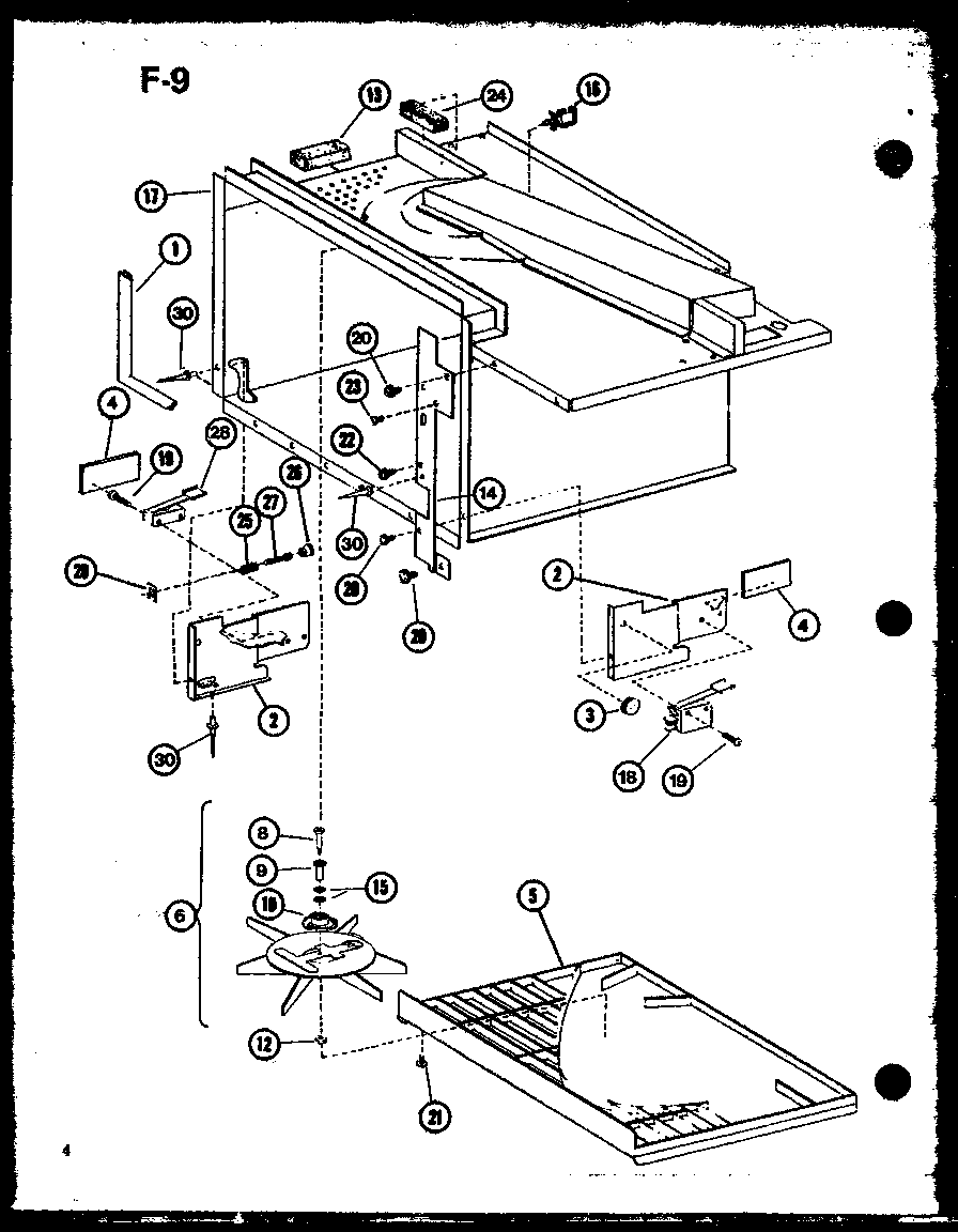 Amana RRL-8XA-P76438-4M antenna/hardware diagram