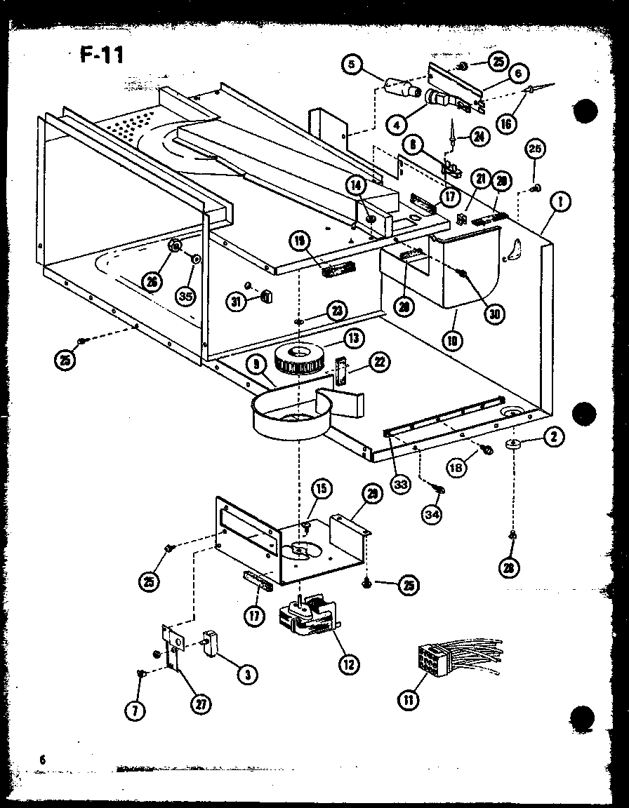 Amana RRL-8XA-P76438-4M blower/wiring harness diagram