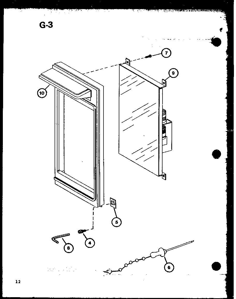 Amana RRL-8XA-P76438-4M control panel diagram