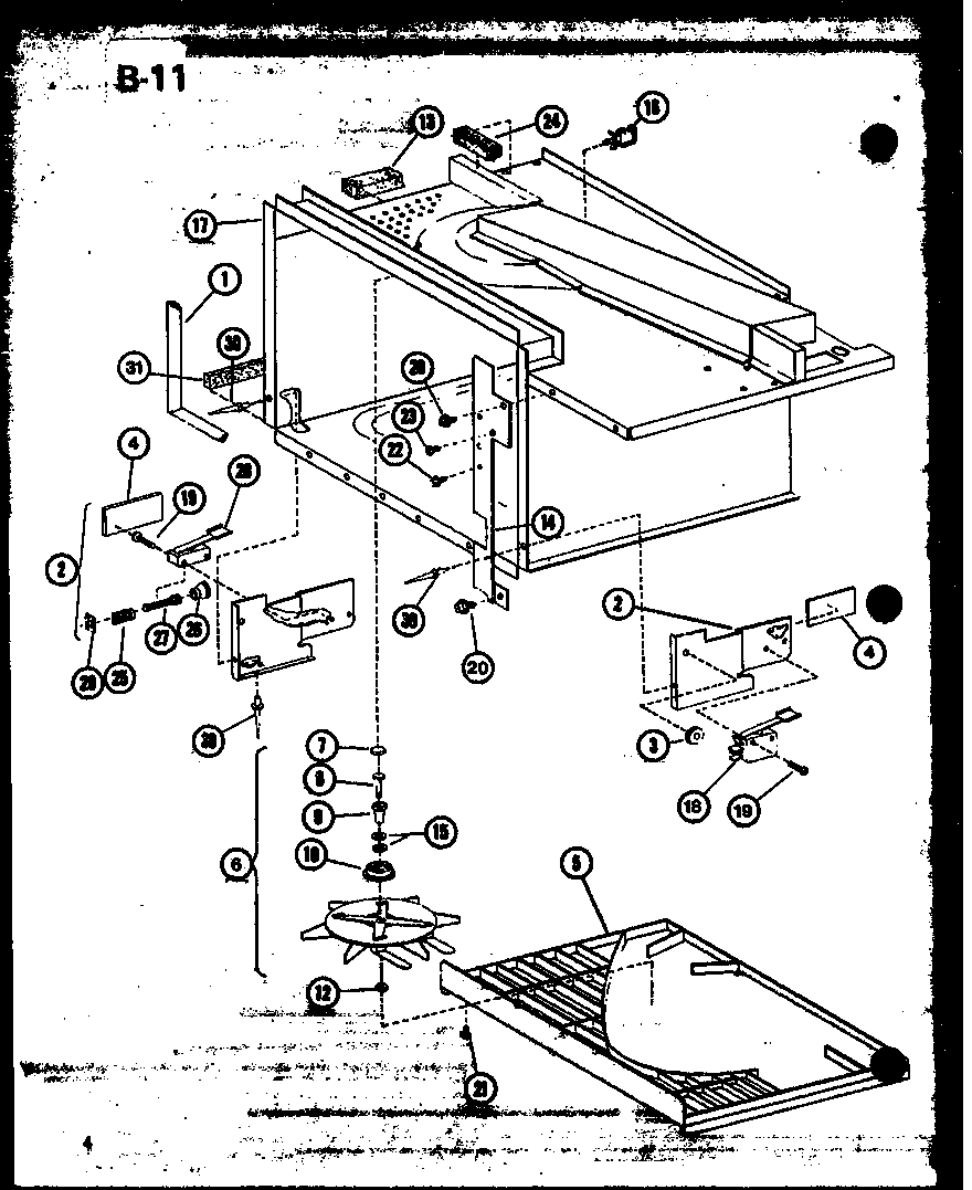 Amana RL6-10/P76382-1M antenna assembly diagram