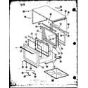 Amana RL6-5ET/P76251-3M door and outer cabinet diagram