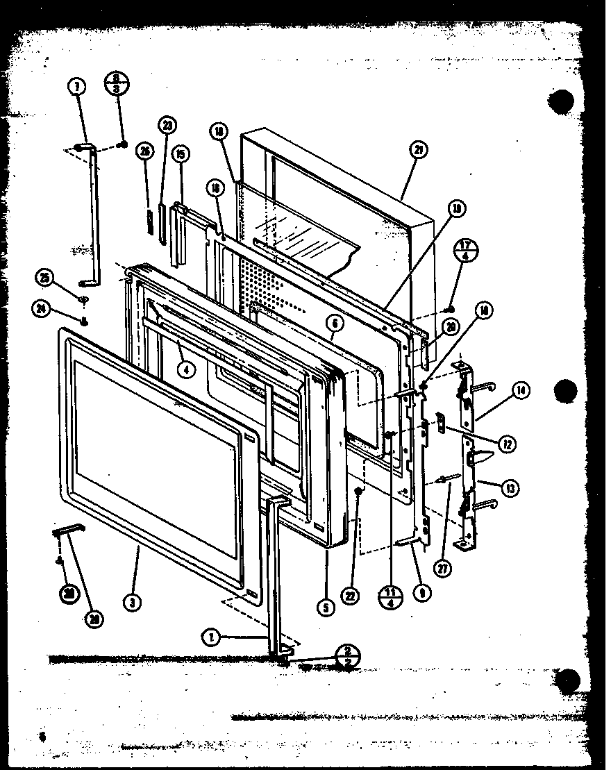 Amana RMC-20C-ET/P76635-1M door diagram
