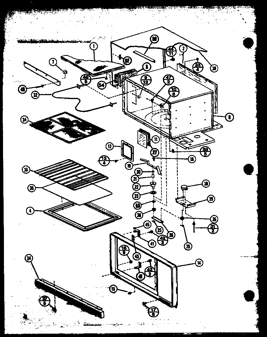 Amana RMC-20C-ET/P76635-1M cabinet parts diagram