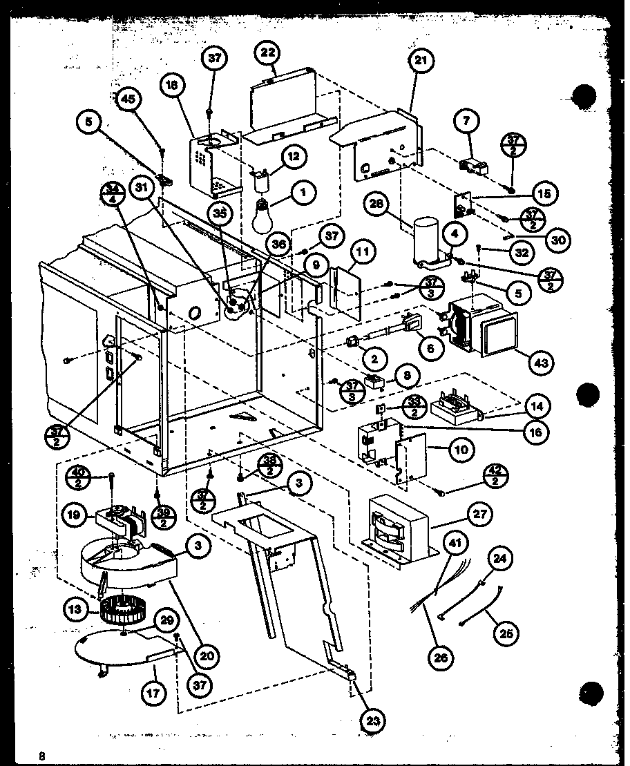 Amana CRS30/P77075-5M blower/wiring harness diagram