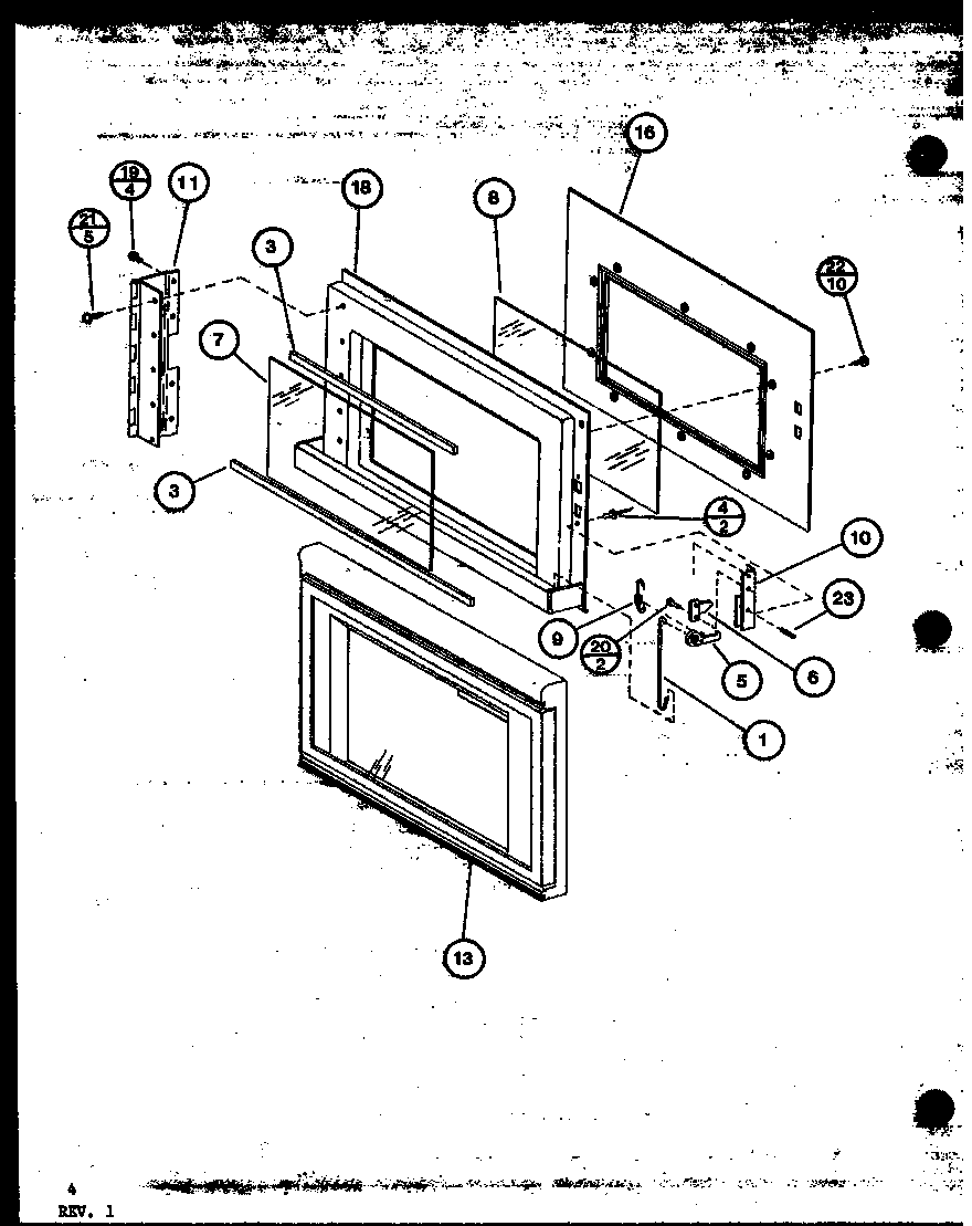 Amana RS10/P76695-9M door diagram