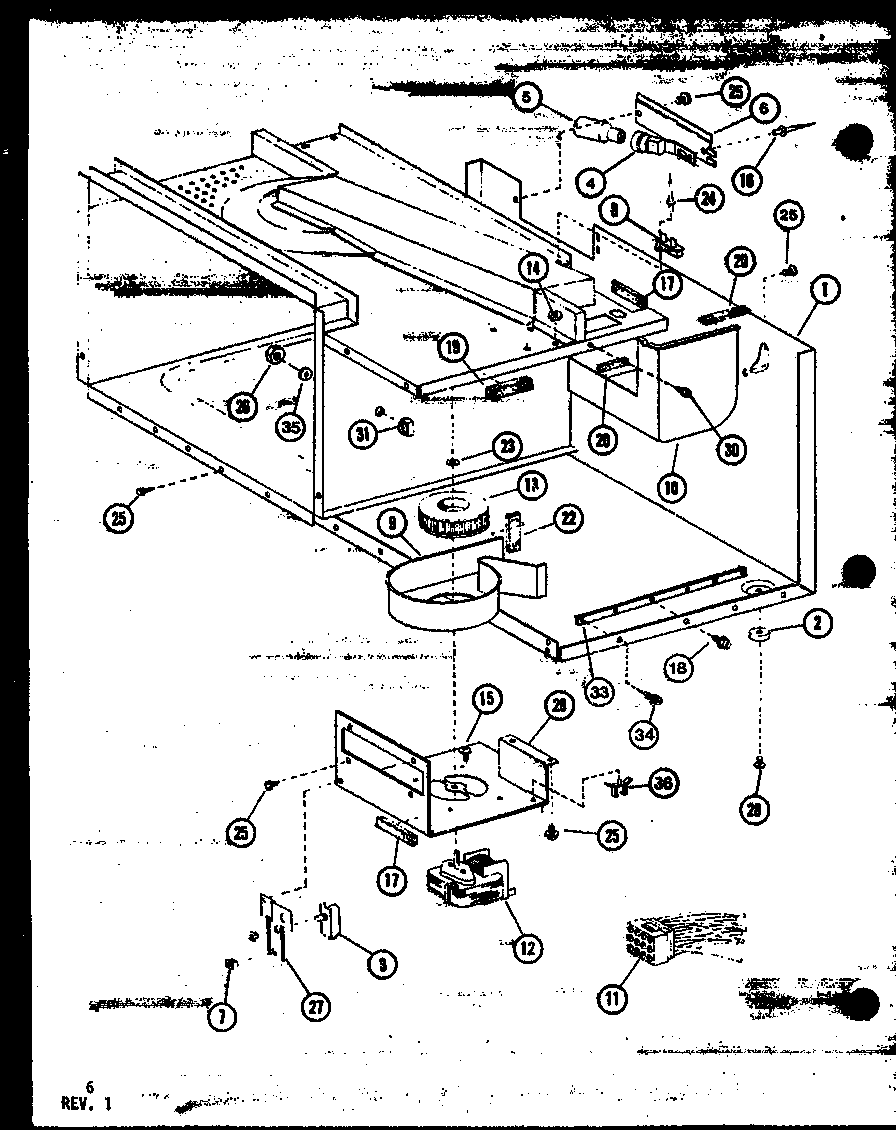 Amana RRL820/P7714101M blower/wiring harness diagram