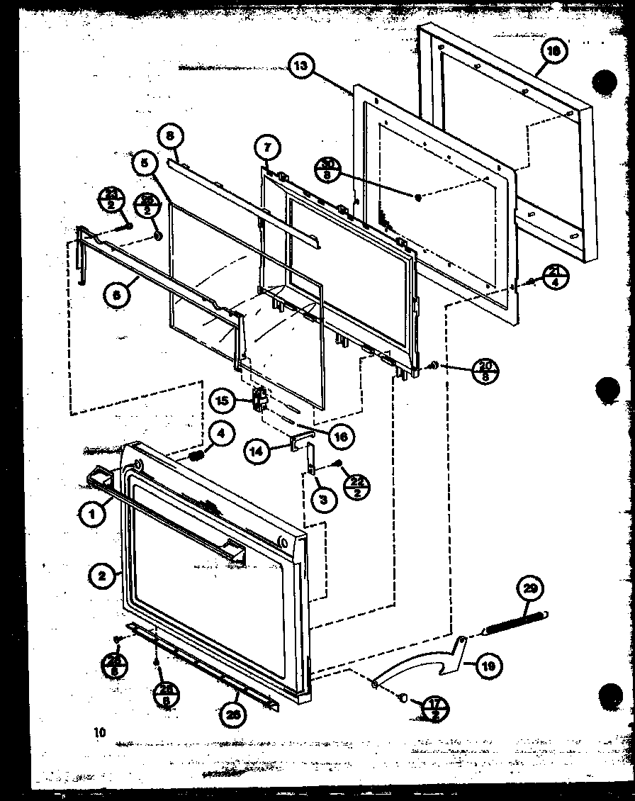 Amana RR-1225/P76333-2M door diagram