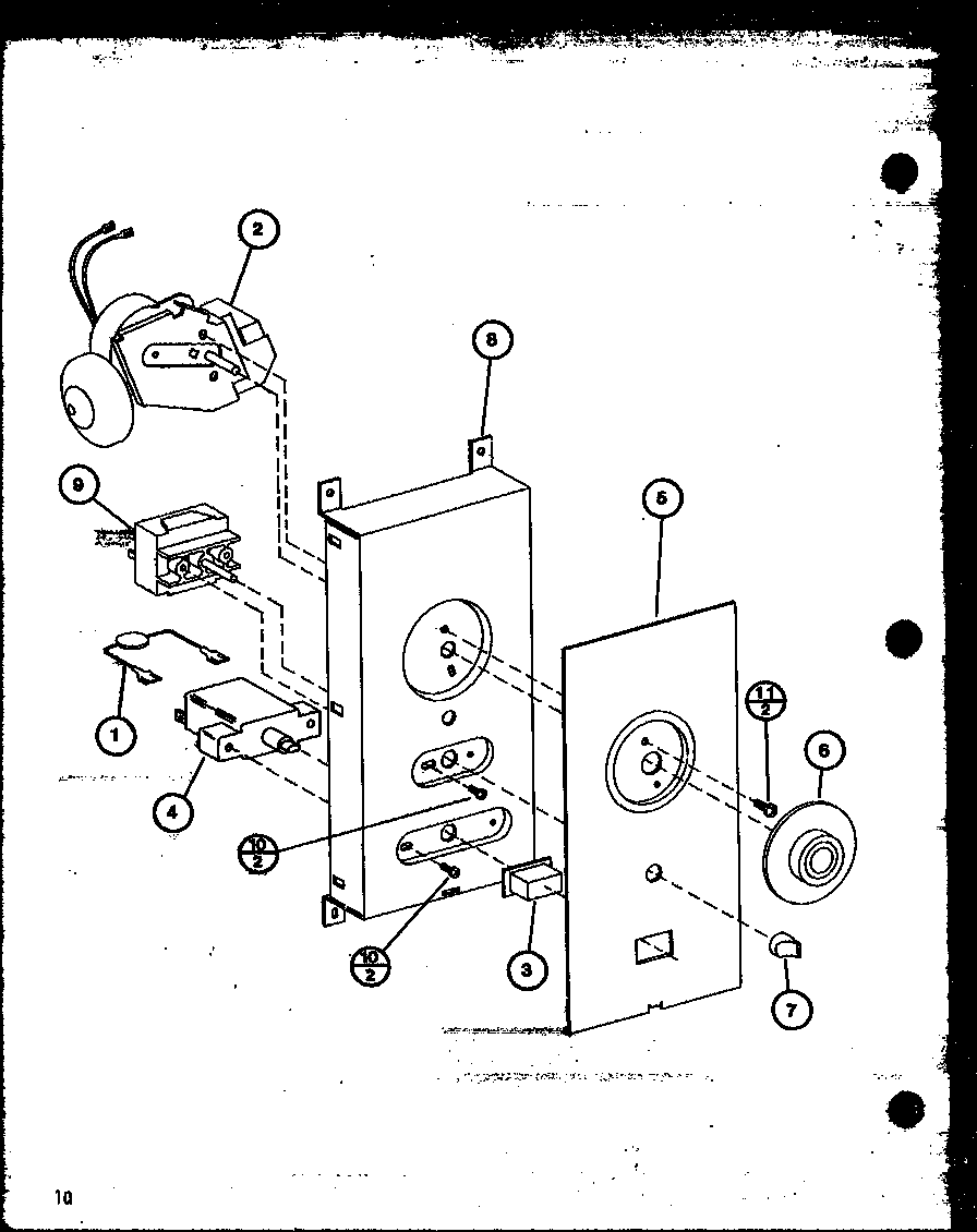 Amana WM615/P7733204M timer diagram