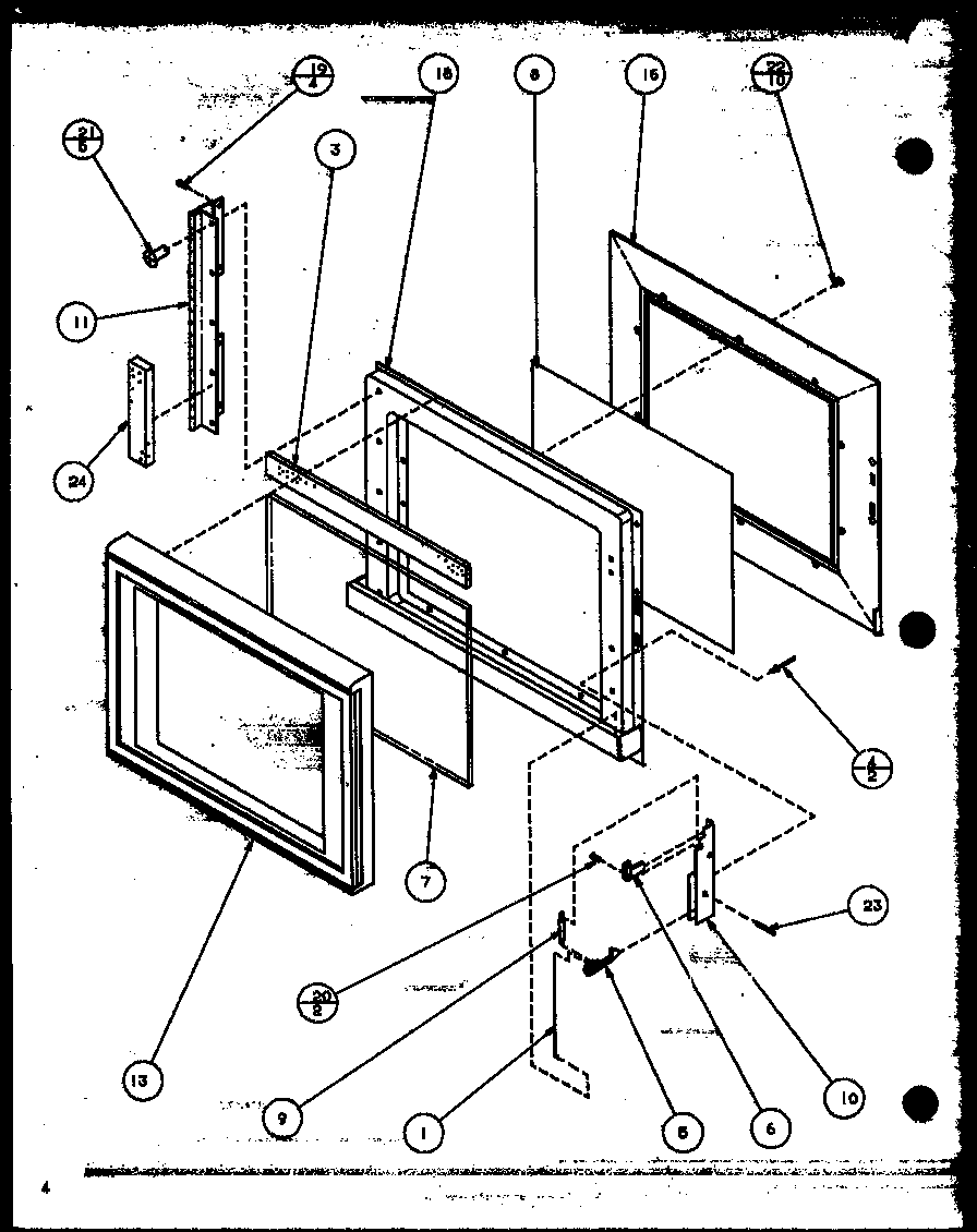Amana WM712/P7766528M door diagram