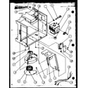 Amana WM614/P7766502M blower/magnetron diagram