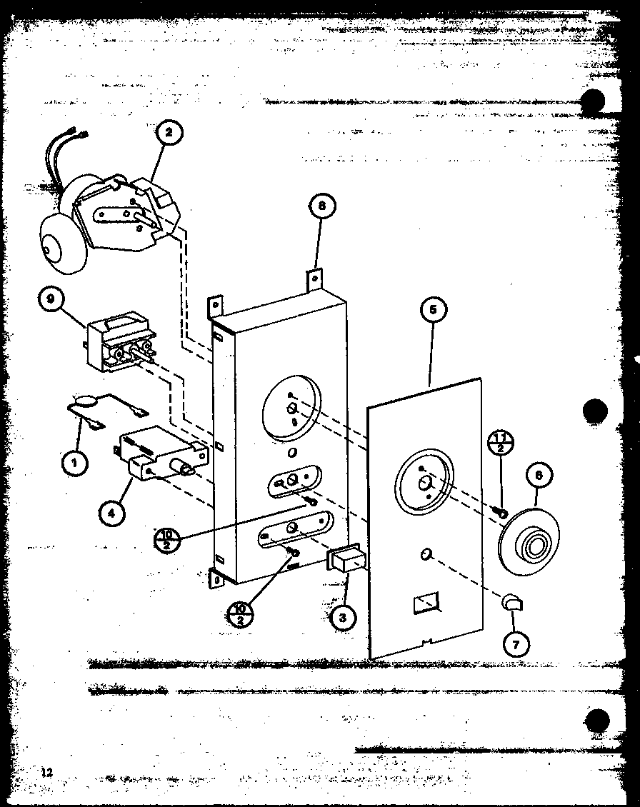 Amana WM712/P7766528M timer diagram