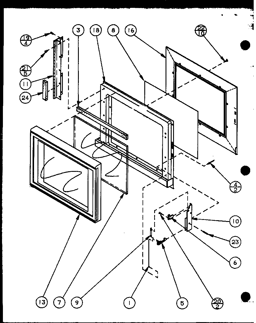 Amana CRS470P/P7769506M door diagram