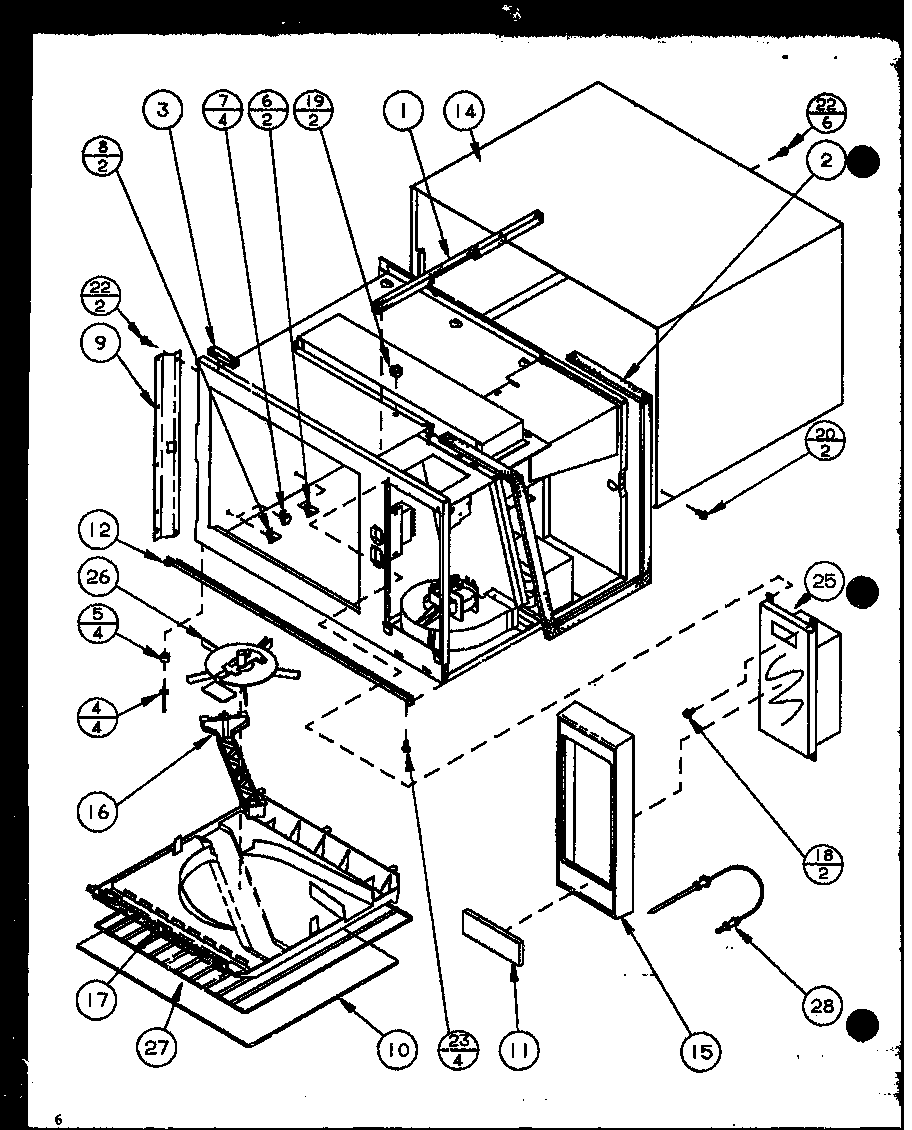 Amana CRS470P/P7769506M antenna/timer diagram