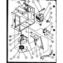Amana MW41/P7766511M blower/magnetron diagram