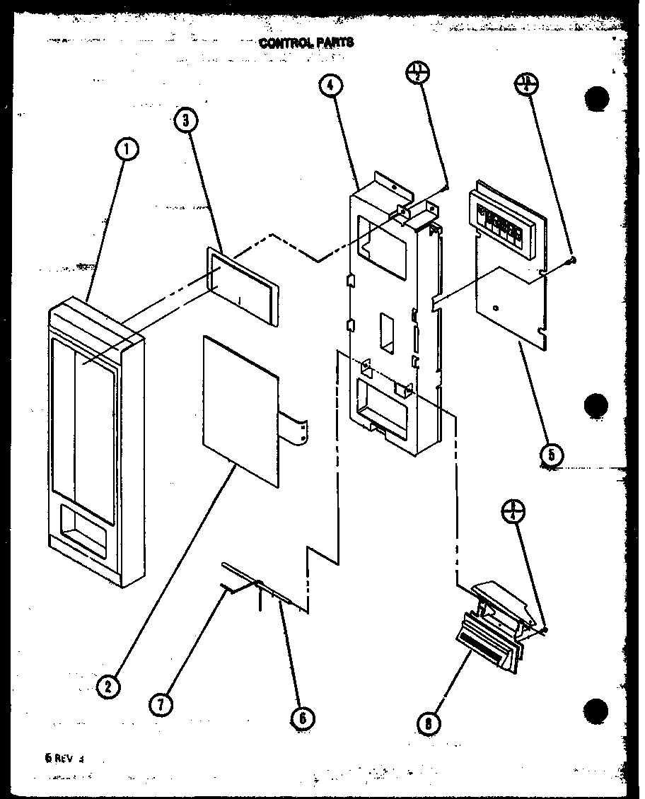 Amana M86P/P7814402M control parts diagram