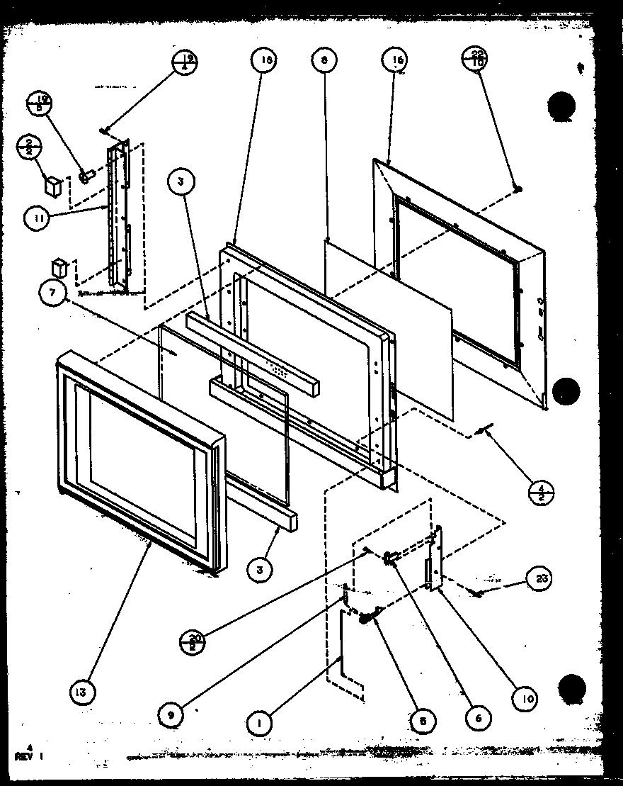 Amana R361P/P1104408M door diagram