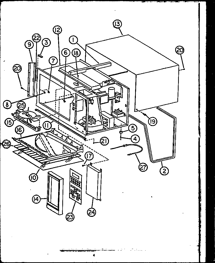Caloric MPS229-10/P1110303M control panel diagram